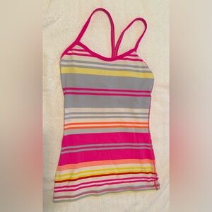 Lululemon Athletica Vibrant Striped Tank Top